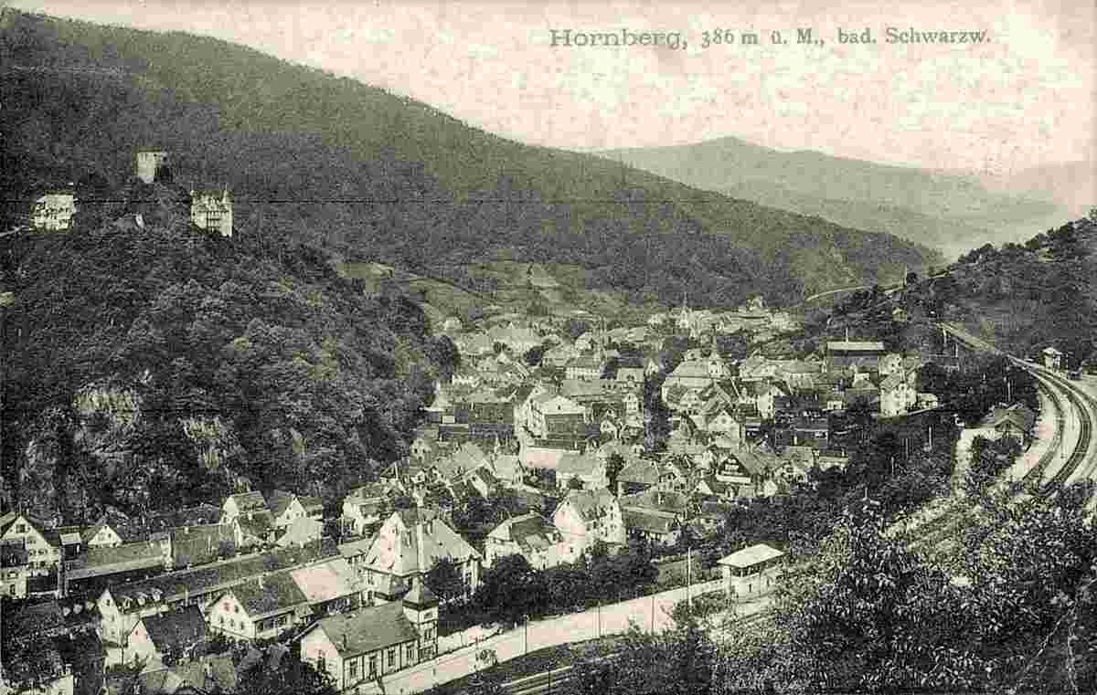 Hornberg. Panorama der Stadt, 1930
