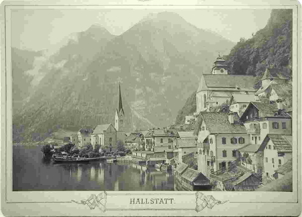 Hallstadt. Panorama der Stadt