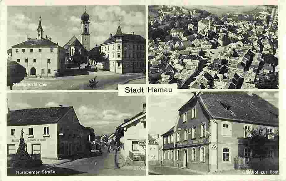 Hemau. Stadtplatz und Nürnberger Straße