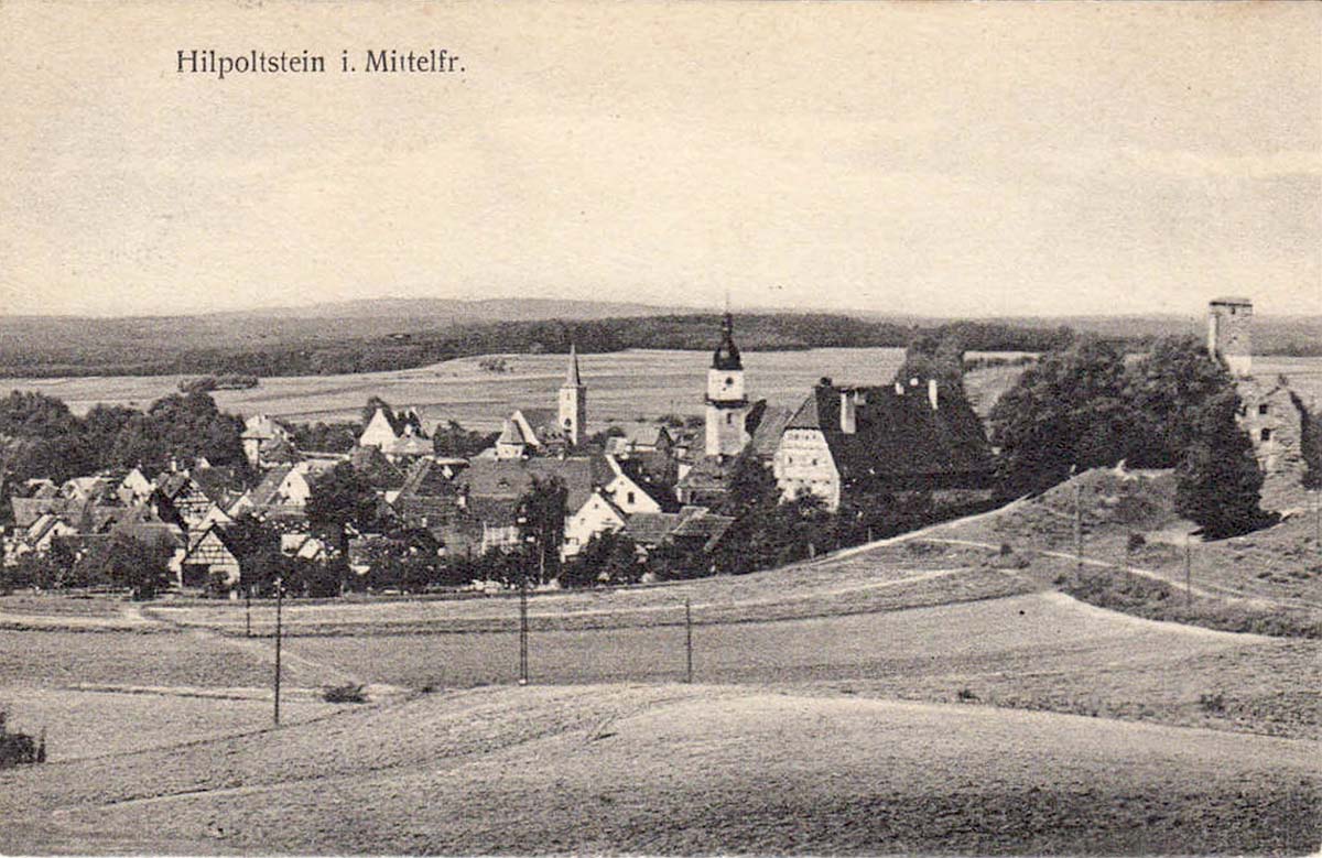 Hilpoltstein. Panorama der Stadt, 1928
