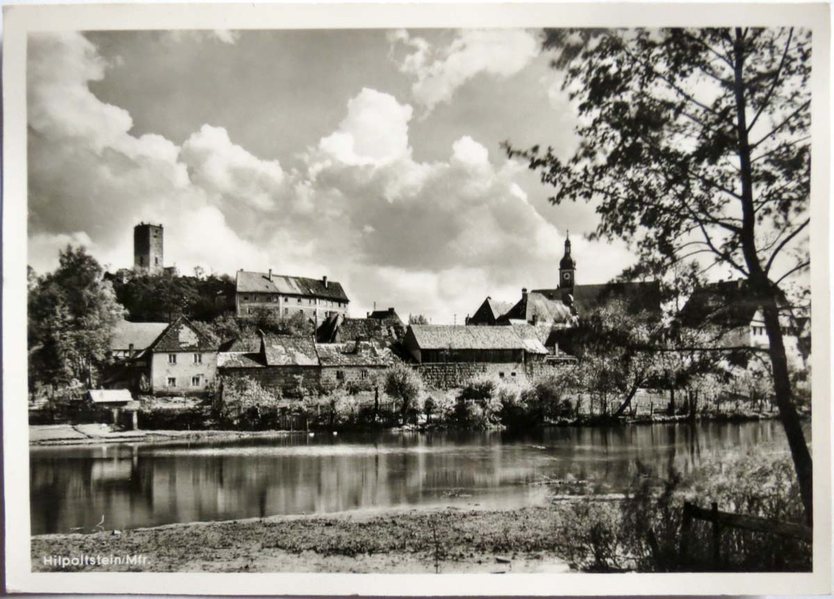 Hilpoltstein. Panorama der Stadt, 1956
