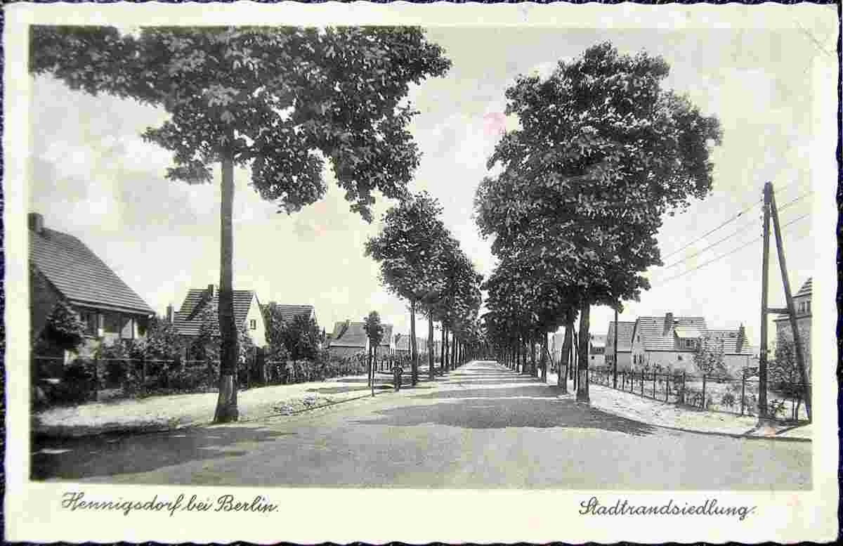 Hennigsdorf. Stadtrandsiedlung, 1940