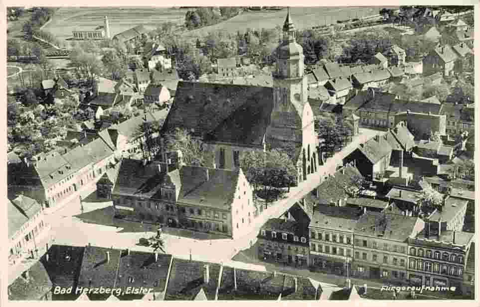 Herzberg. Der Stadt auf Luftbild