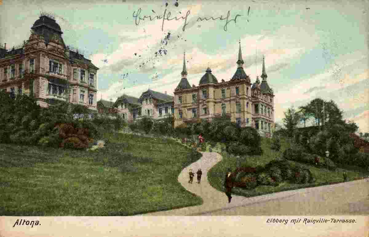 Altona. Elbberg mit Rainville-Terrasse, 1907