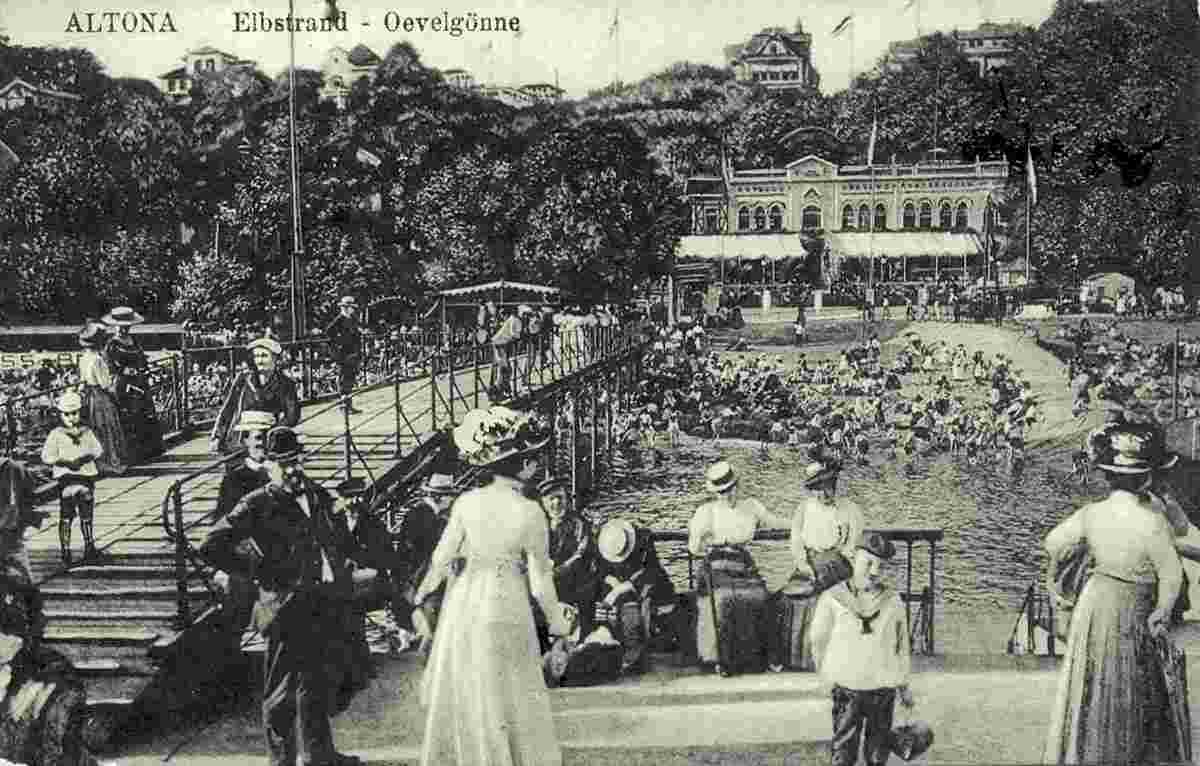 Altona. Elbstrand, Oevelgönne, 1919