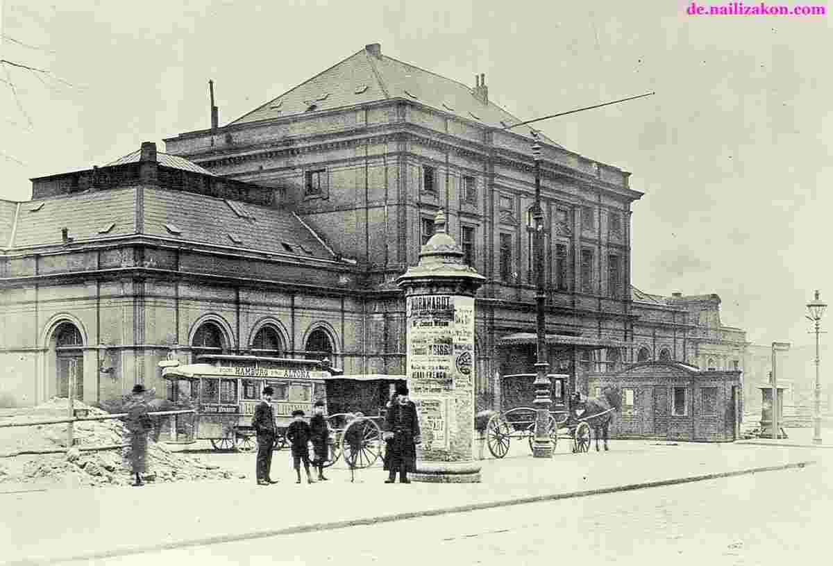 Altona. Kieler, Eisenbahn, Ostflügel, 1890