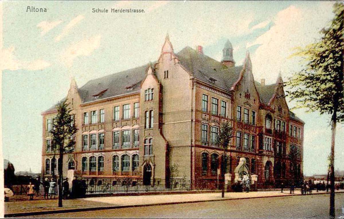 Hamburg. Altona - Schule, Herderstraße