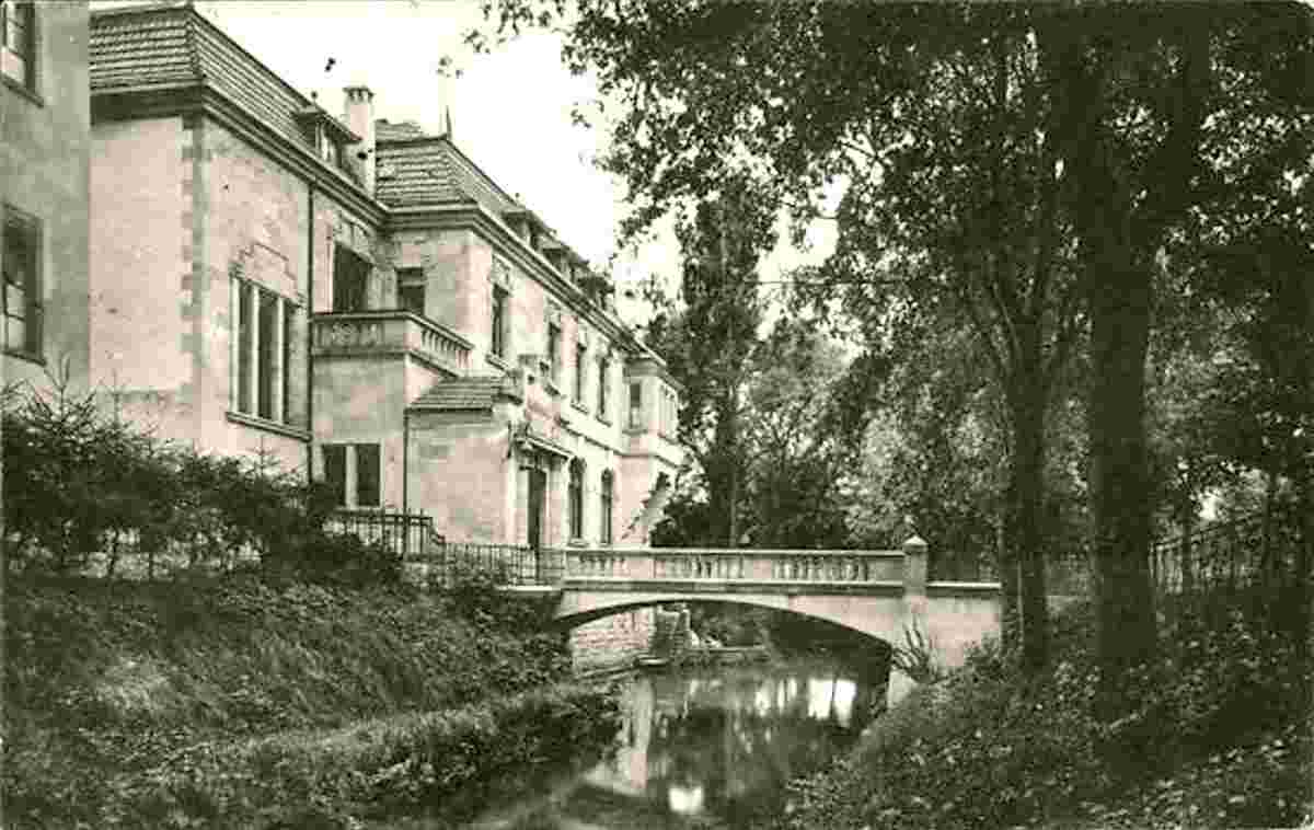 Hanau am Main. Reichsbank, Brücke, 1913