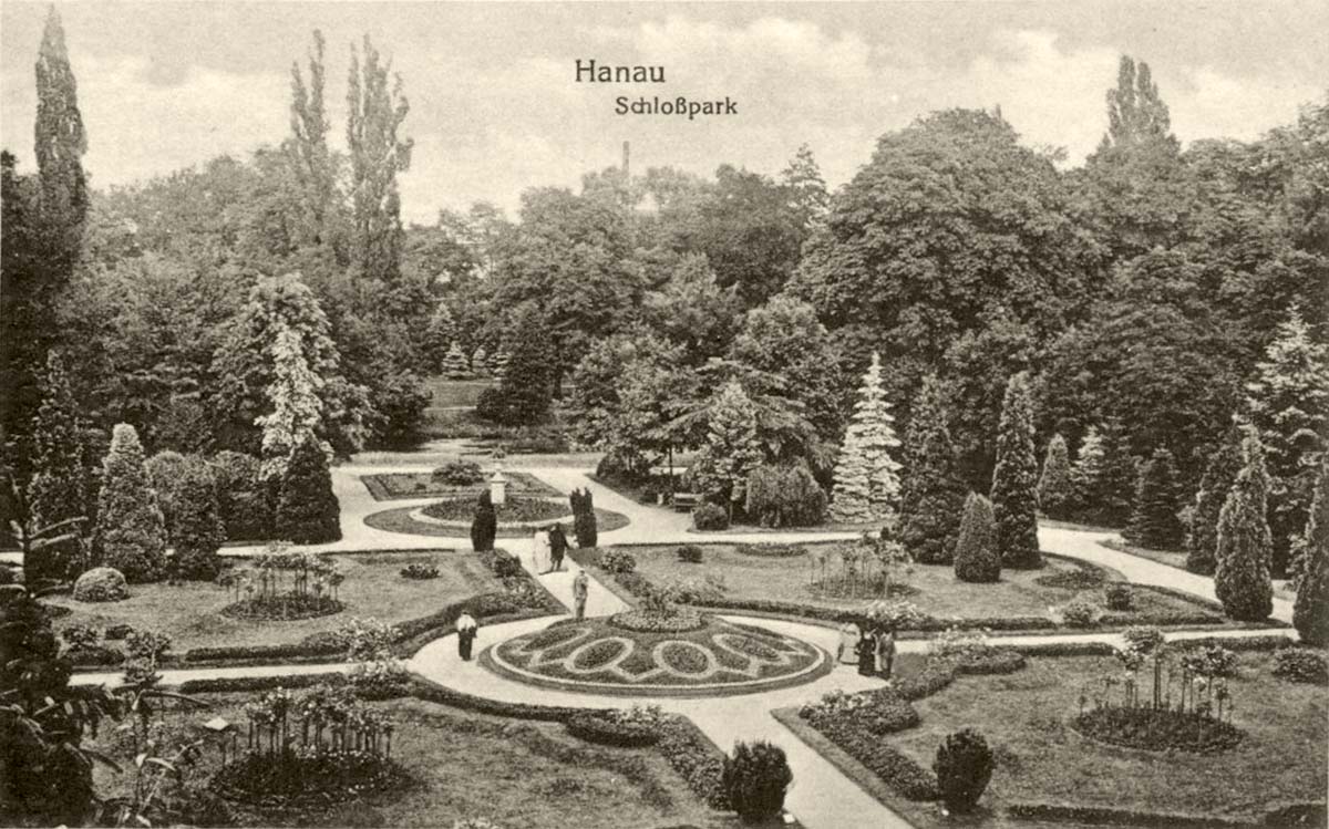 Hanau am Main. Schloßpark, 1916