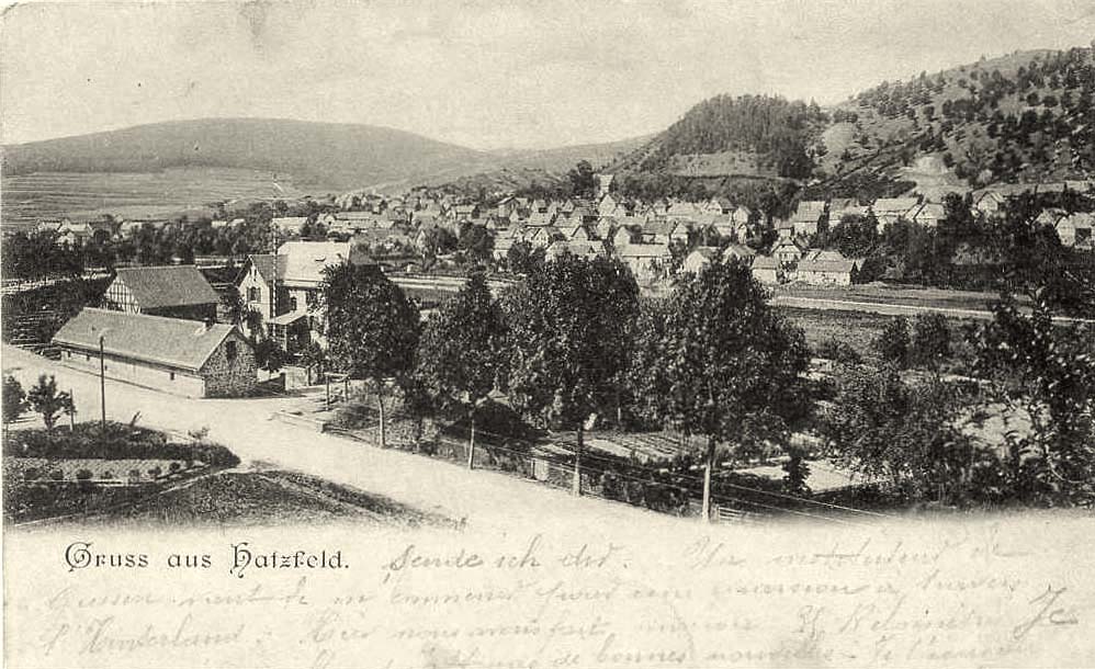 Hatzfeld (Eder). Panorama der Stadt