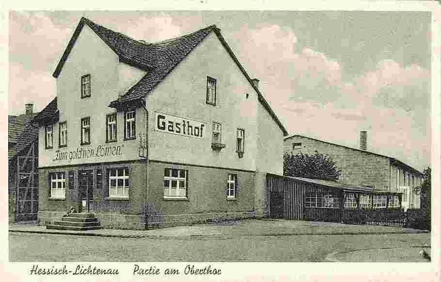 Hessisch Lichtenau. Gasthof 'Zum Goldenen Löwen'