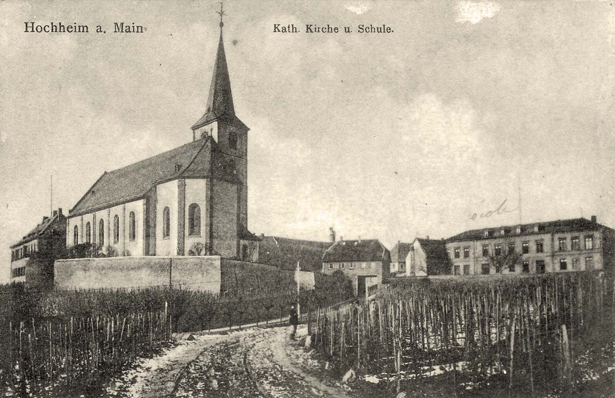 Hochheim am Main. Katholische Kirche und Schule