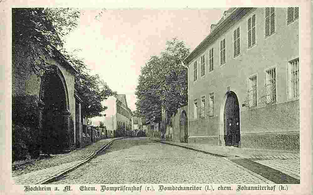 Hochheim. Panorama der Straße