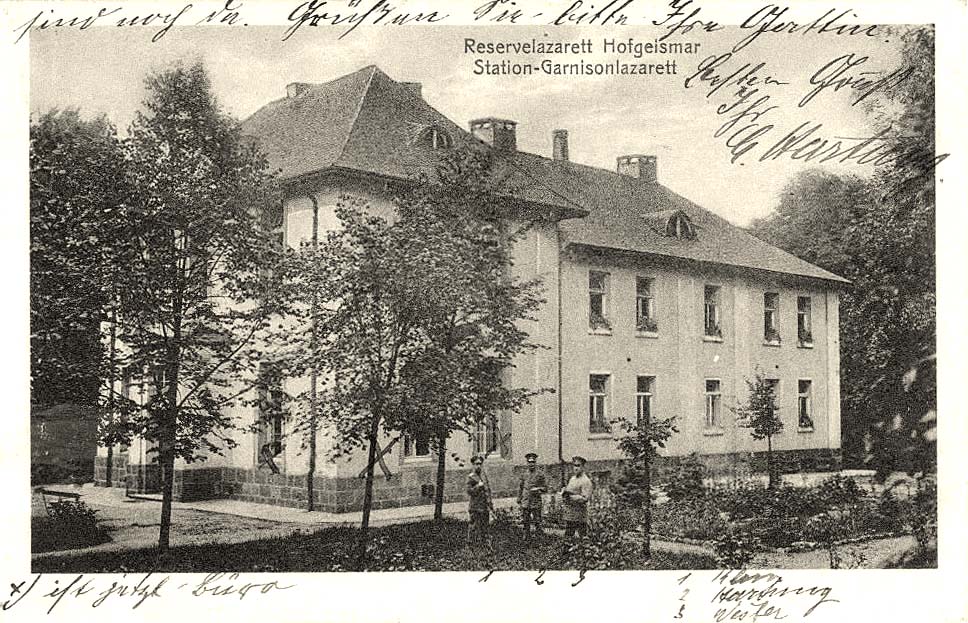 Hofgeismar. Reservelazarett Hofgeismar, Station-Garnisonslazarett, 1917