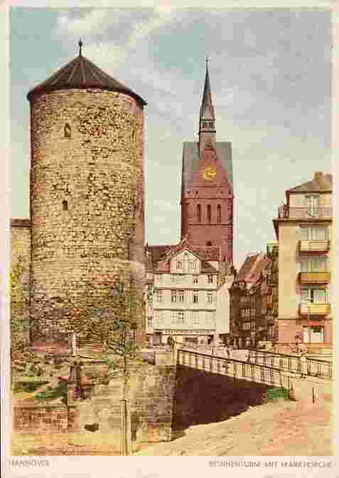 Hannover. Beginenturm mit Marktkirche