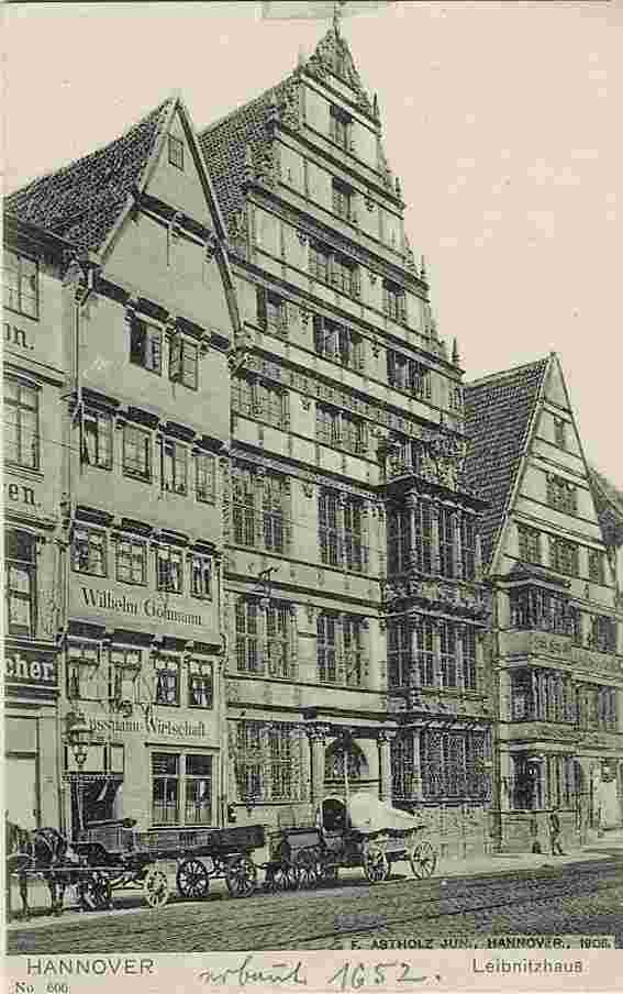 Hannover. Leibnitz House, 1910