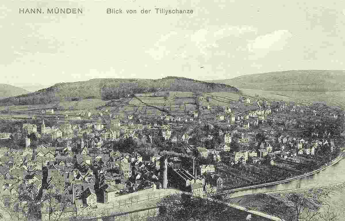 Hannoversch Münden. Blick von der Tillyschanze