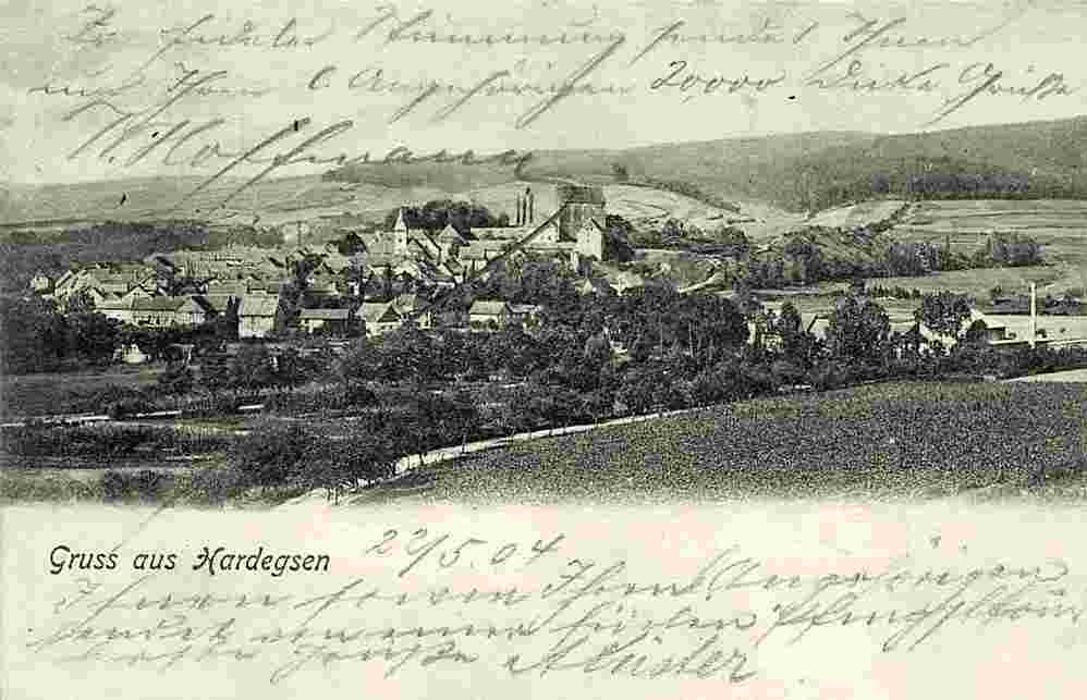 Hardegsen. Panorama der Stadt, 1904
