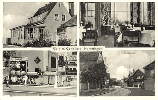 Hemmingen. Cafe und Conditorei von W. Matuschack, Dorfstraße
