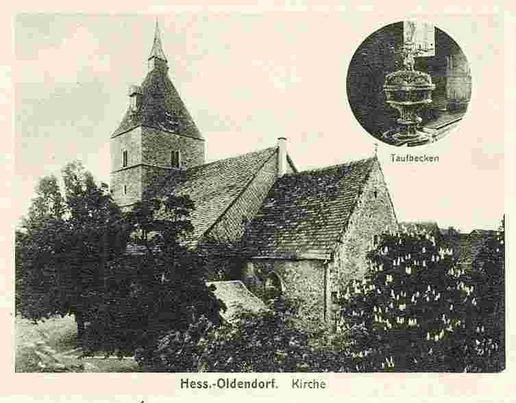 Hessisch Oldendorf. Kirche, 1943