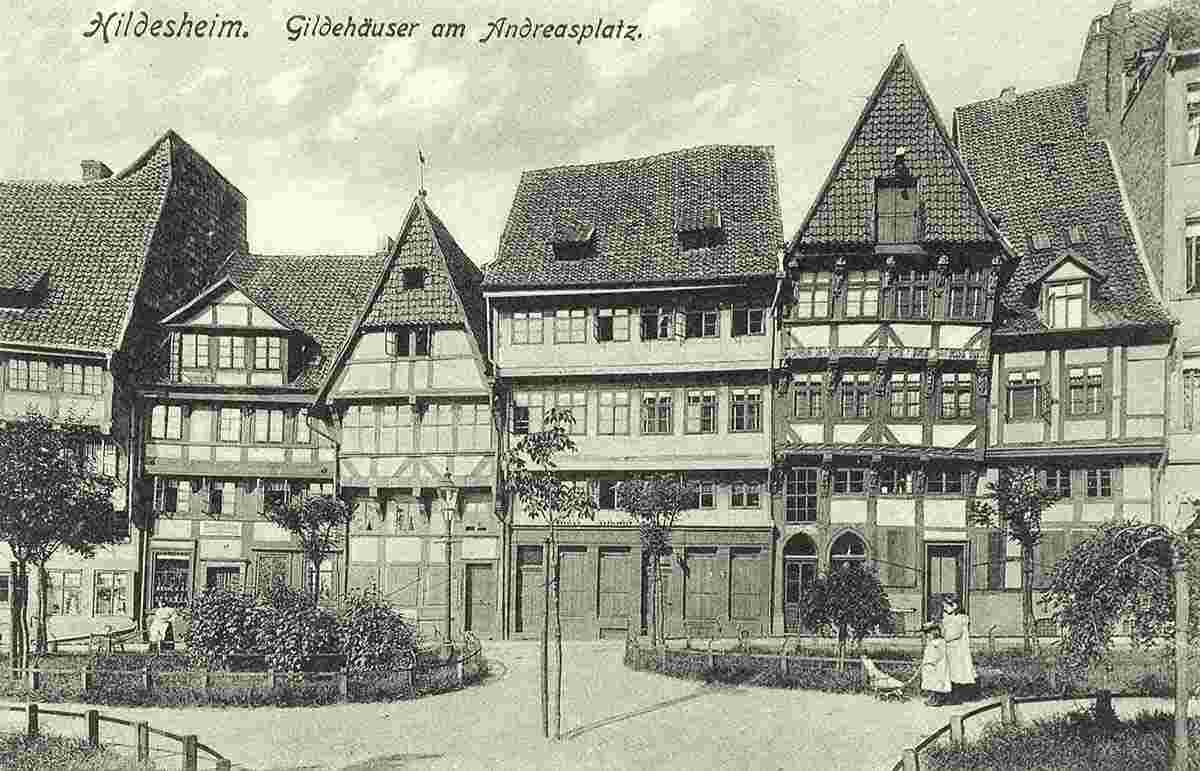 Hildesheim. Gildehäuser am Andreasplatz