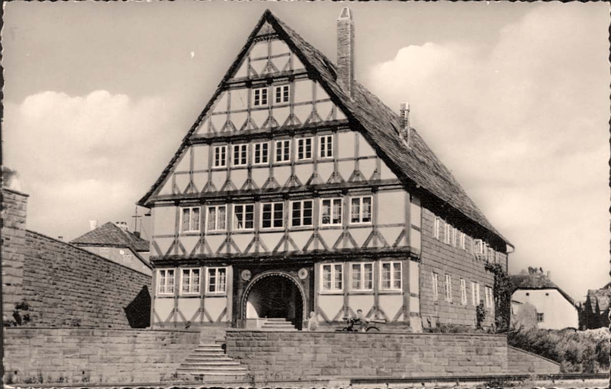 Holzminden. Altes Fährhaus, um 1956