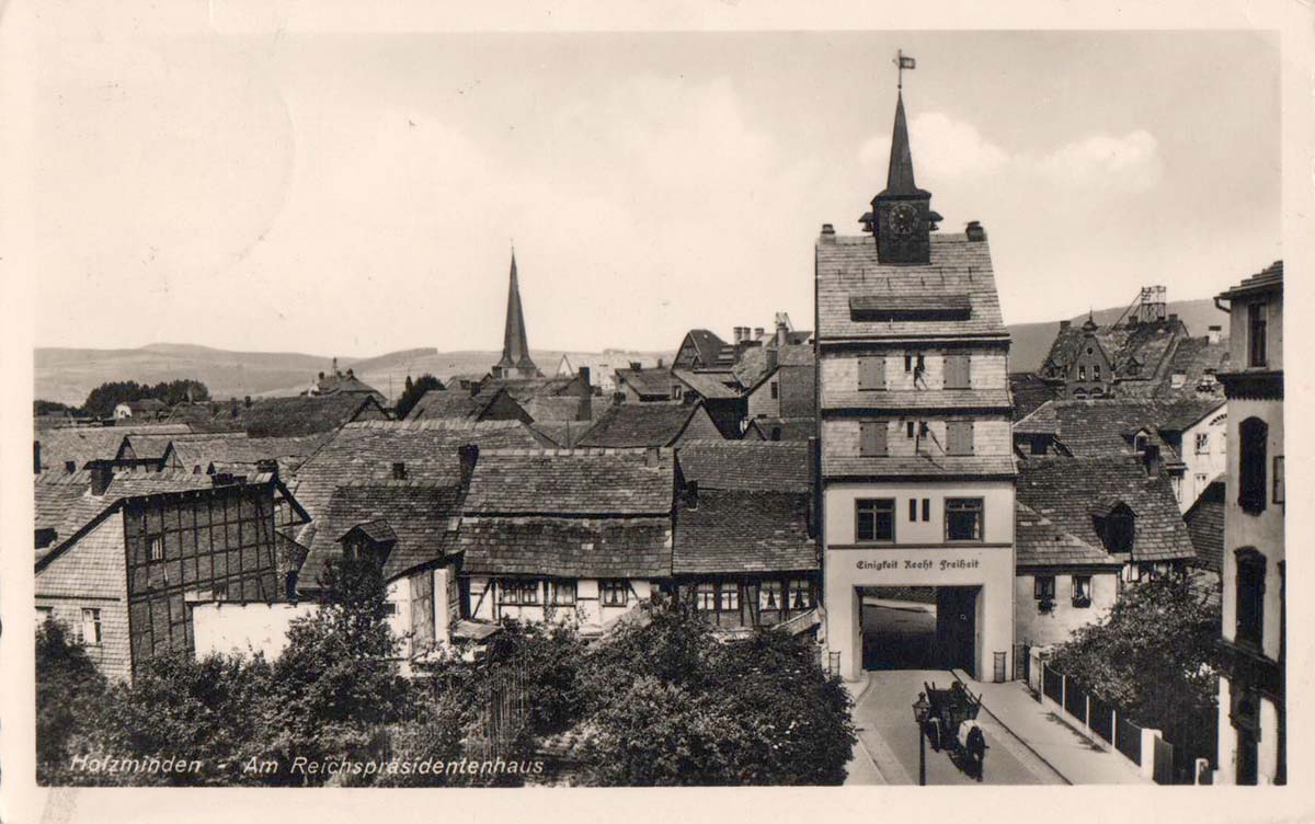 Holzminden. Am Reichspräsidentenhaus, 1950