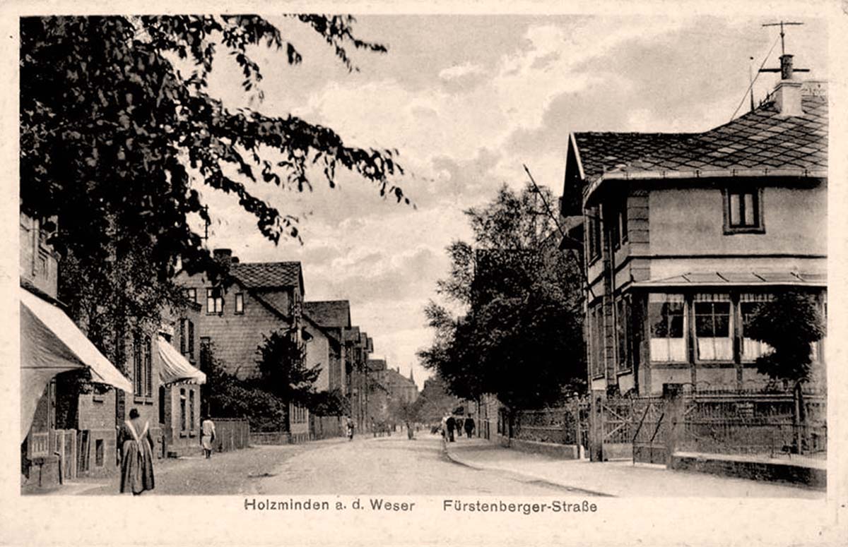 Holzminden. Fürstenberger Straße, 1930