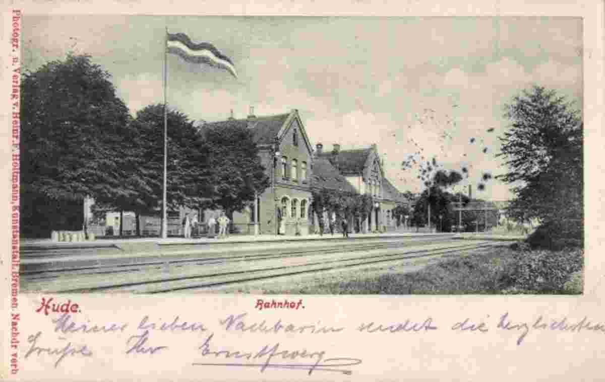 Hude. Bahnhof, 1906