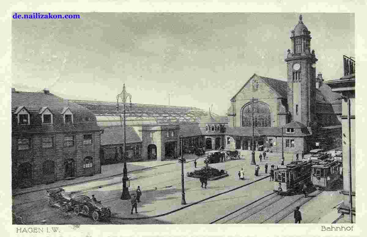 Hagen. Hauptbahnhof, 1910
