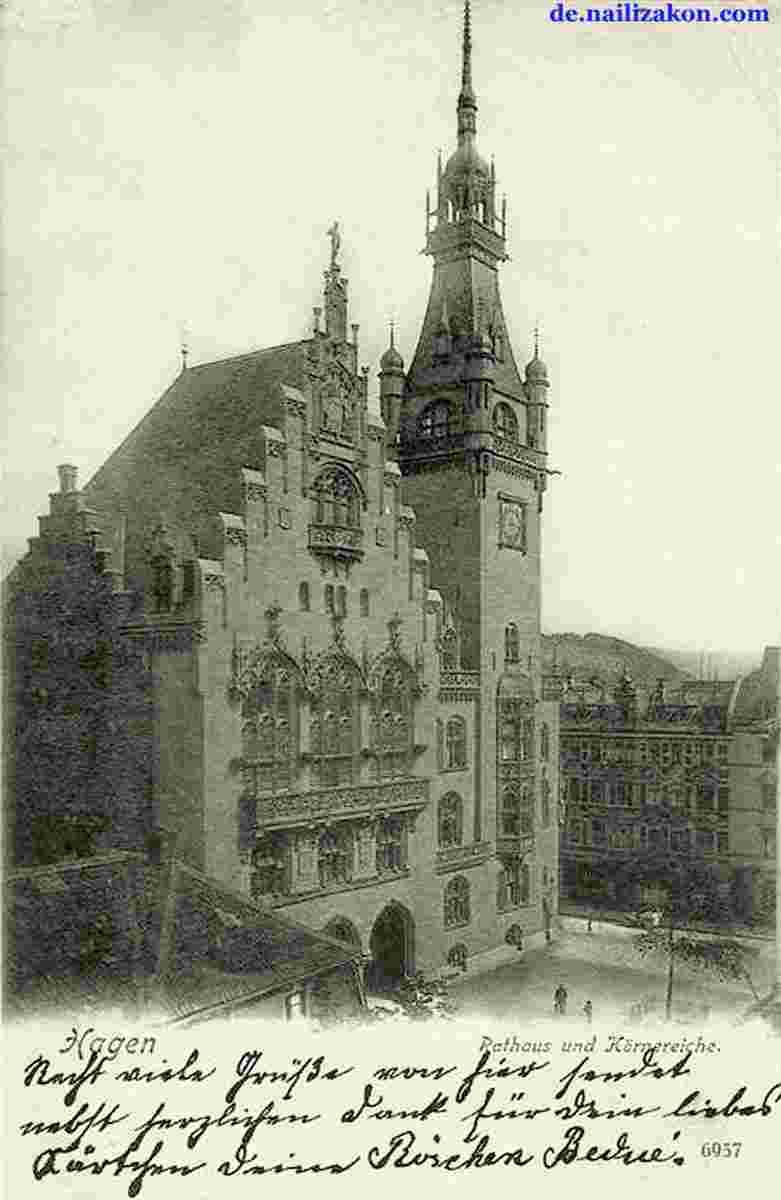 Hagen. Rathaus, 1905