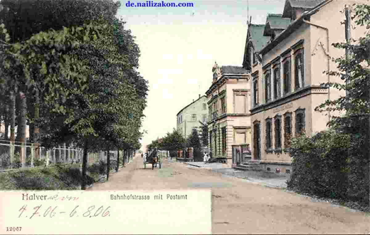 Halver. Bahnhofstraße, 1906