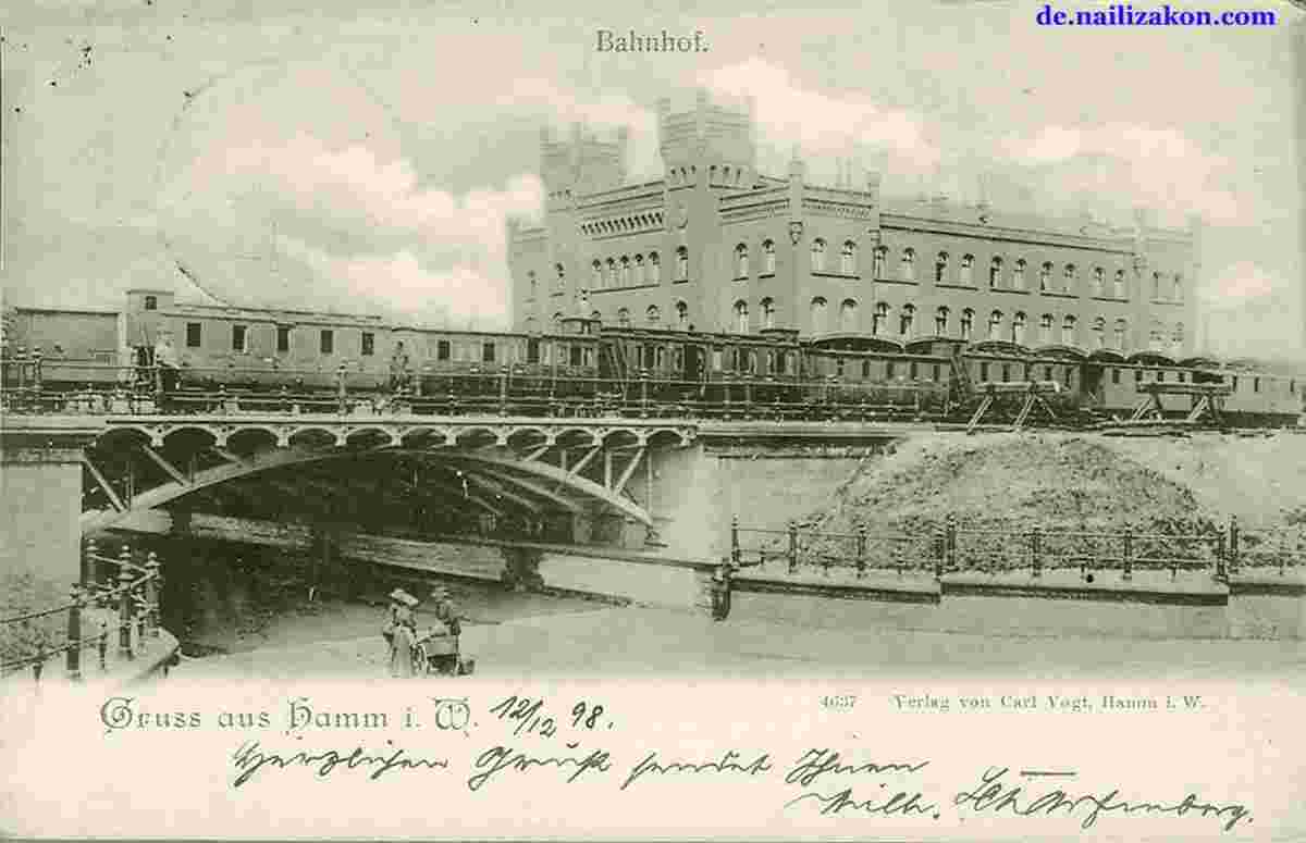 Hamm. Eisenbahnbrücke, 1898