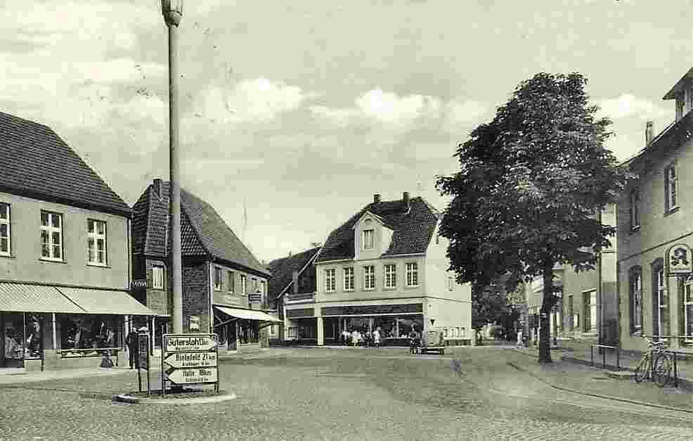 Harsewinkel. Marktplatz, 1955