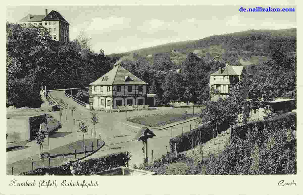 Heimbach. Bahnhofplatz