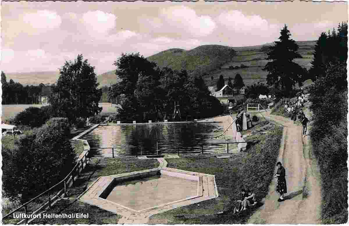 Hellenthal. Schwimmbad, 1960