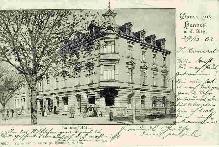 Hennef. Bahnhof Hotel, 1903