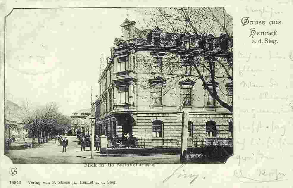 Hennef. Bahnhofstraße, 1901