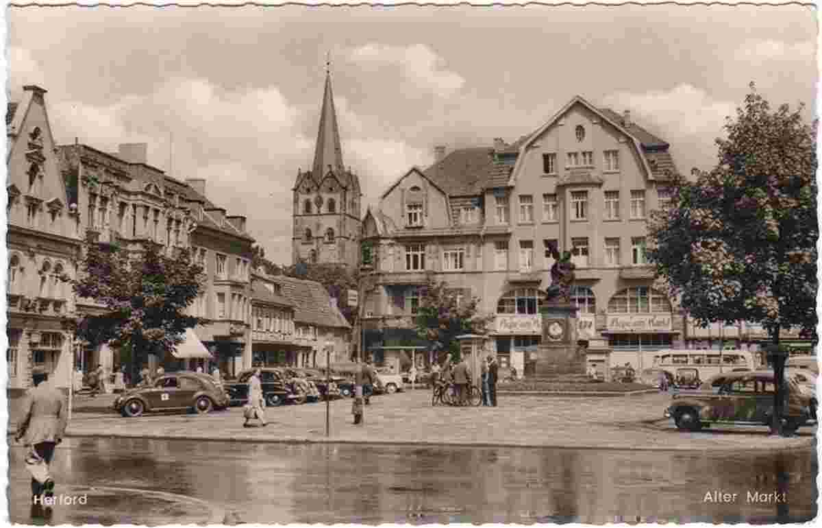 Herford. Alten Markt, um 1950s