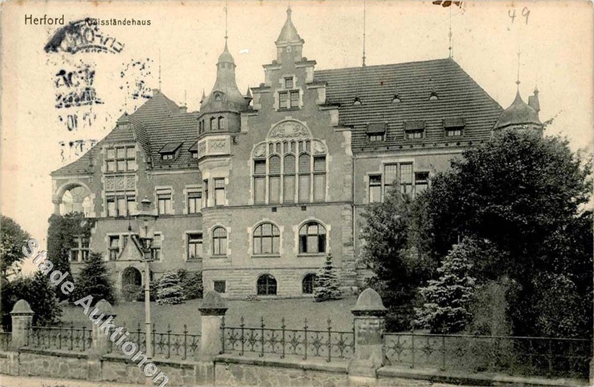 Herford. Kreisständehaus, 1910