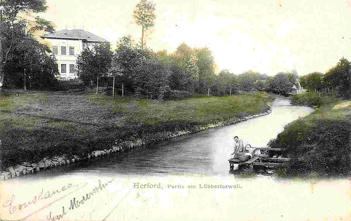 Herford. Partie am Lübbertorwall, 1903