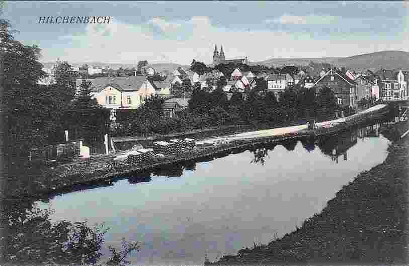Hilchenbach. Panorama der Stadt, 1910