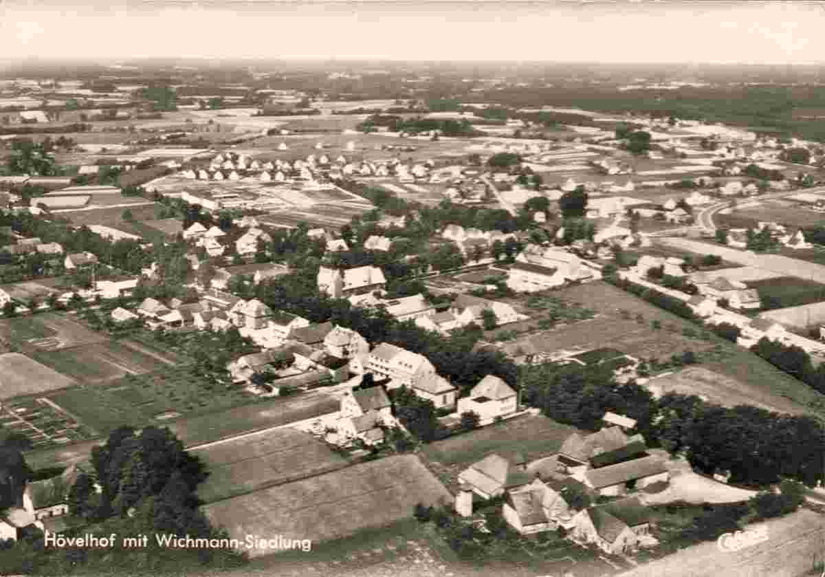Blick auf Hövelhof mit Wichmann Siedlung