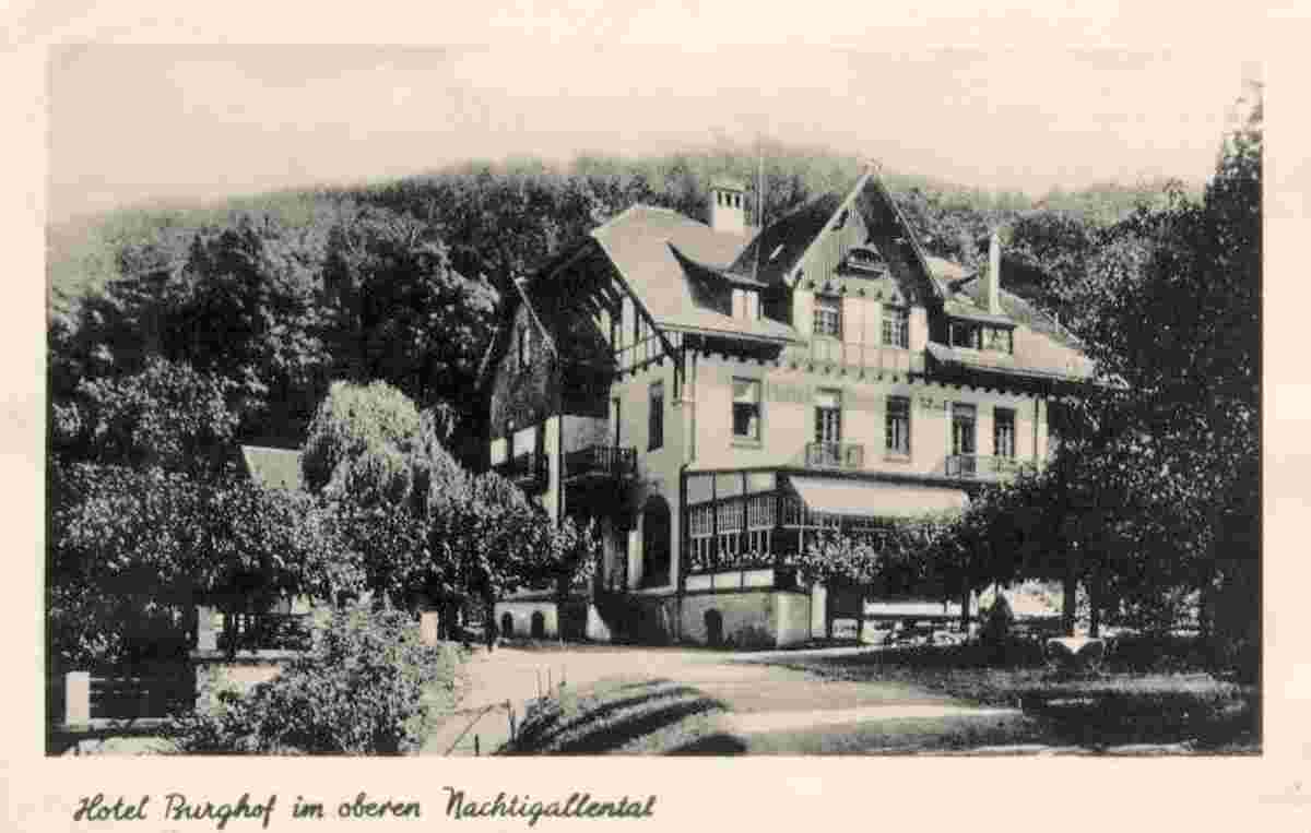Hüllhorst. Hotel Burghof im oberen Nachtigallental