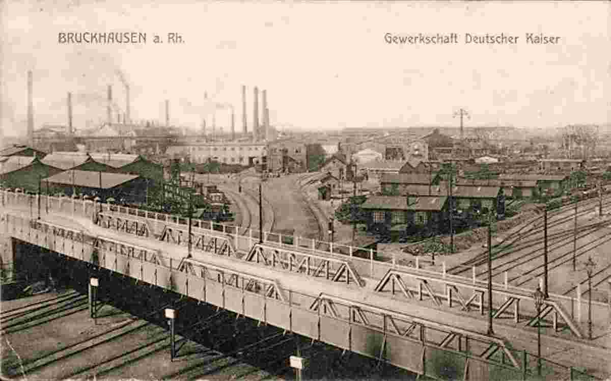Hünxe. Bruckhausen - Gewerkschaft Deutscher Kaiser, 1909
