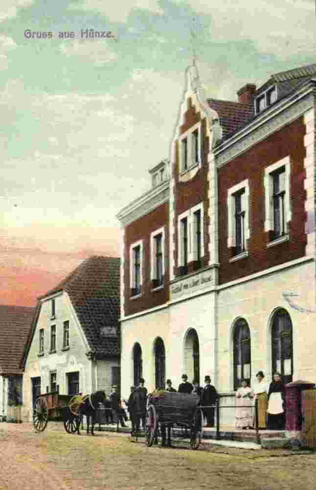 Hünxe. Gasthaus von Albert Dames, 1909