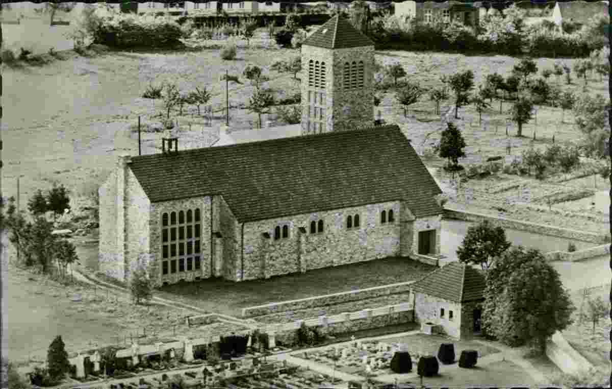 Hürtgenwald. Gey - Pfarrkirche, um 1960