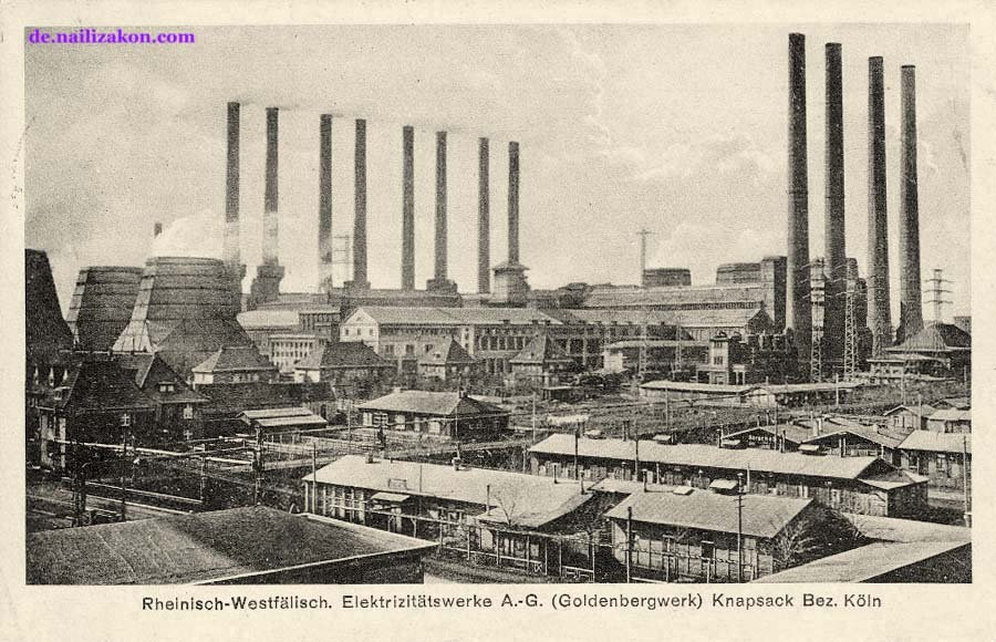Hürth. Elektrizitätswerke, Goldenbergwerk, 1929
