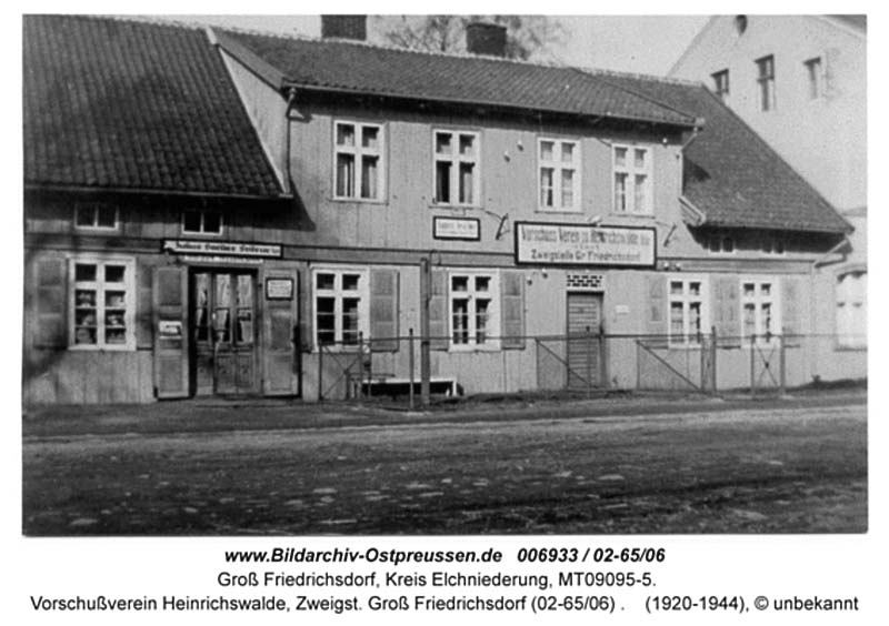 Heinrichswalde (Slawsk). Union zu erleichtern Kredite zu erhalten, 1920-1944