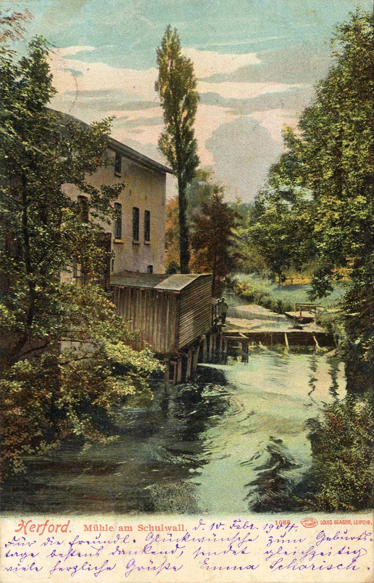 Herdorf. Mühle am Schulwall, 1904